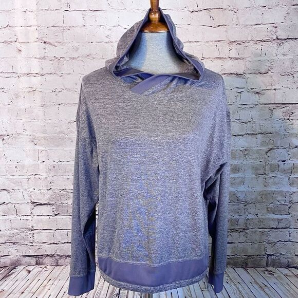 Mondetta Womens Luxury Hoodie Performance Pullover stretch Purple Gray Medium - Picture 1 of 9